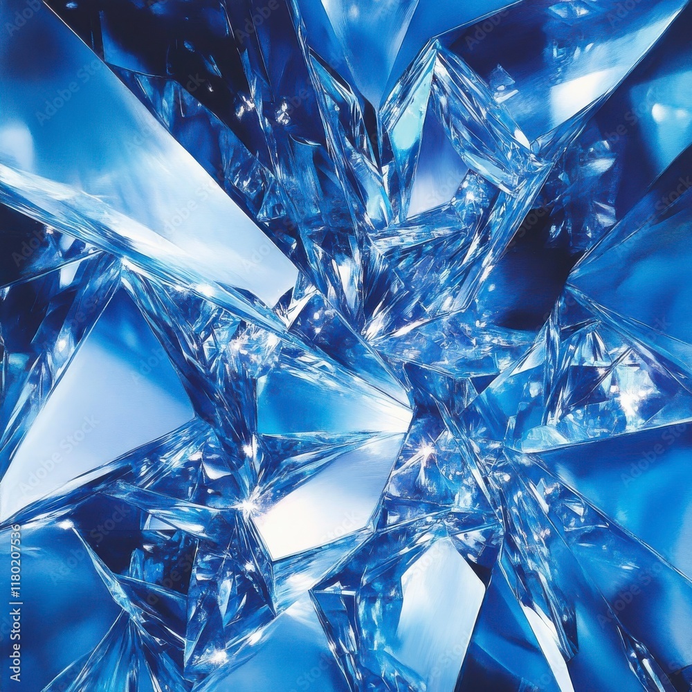 Stunning Fractured Ice Crystals - A Winter Wonderland Stunning Fractured Ice Crystals - A Winter Wonderland