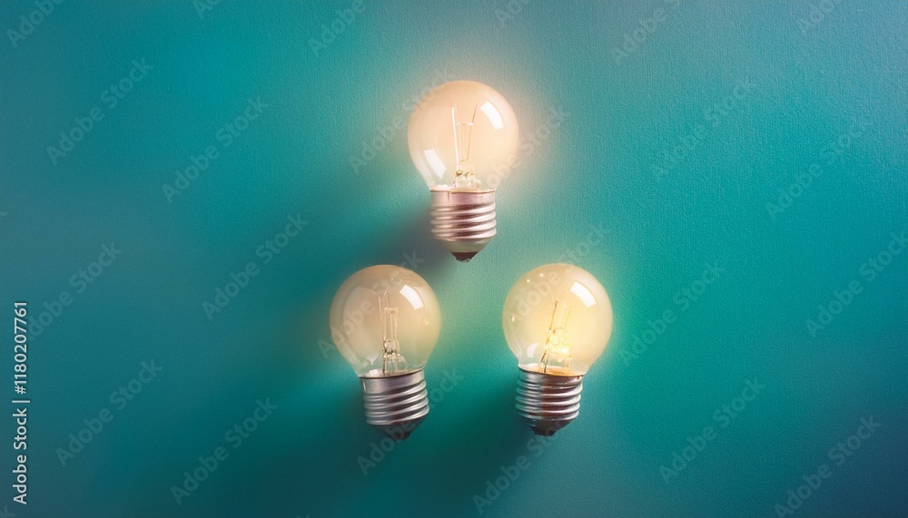 The connected light bulbs all turn on at once and emit light. The connected light bulbs all turn on at once and emit light.