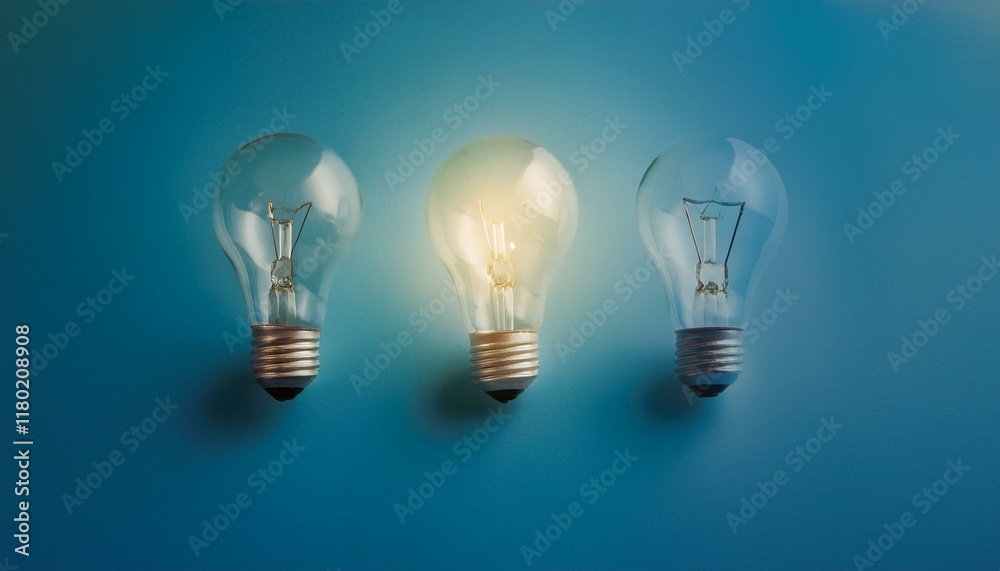 The connected light bulbs all turn on at once and emit light. The connected light bulbs all turn on at once and emit light.