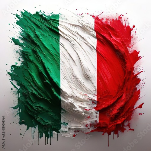 italian flag abstract 