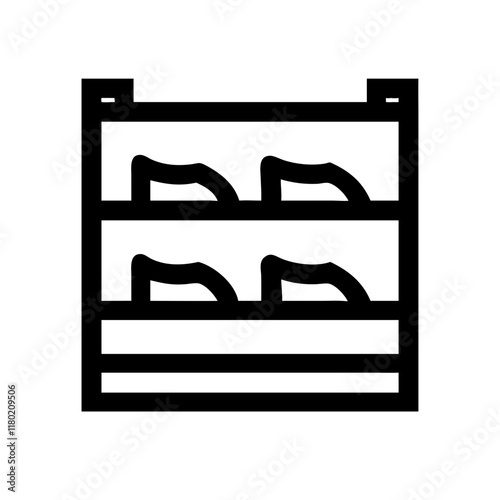 shoe rack icon design