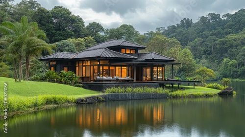 Nestled by a peaceful lake, this stylish bungalow offers a serene escape. Enjoy the calming views and embrace the slow lifestyle for a restorative getaway amidst nature