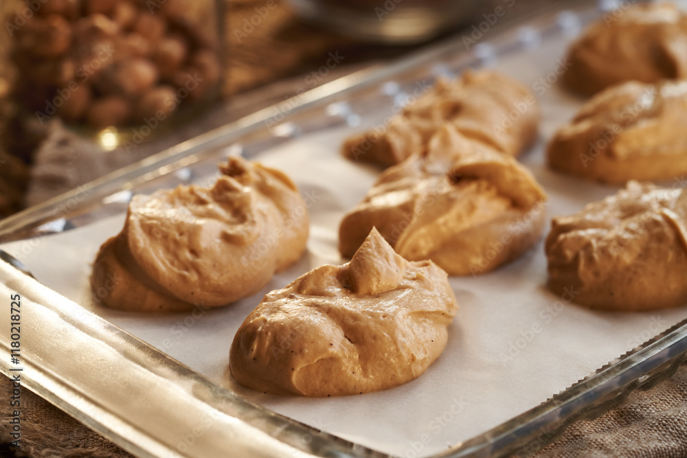 Preparation of alternative healthy sweets from greek yogurt, nut butter, maple syrup and vanilla Preparation of alternative healthy sweets from greek yogurt, nut butter, maple syrup and vanilla