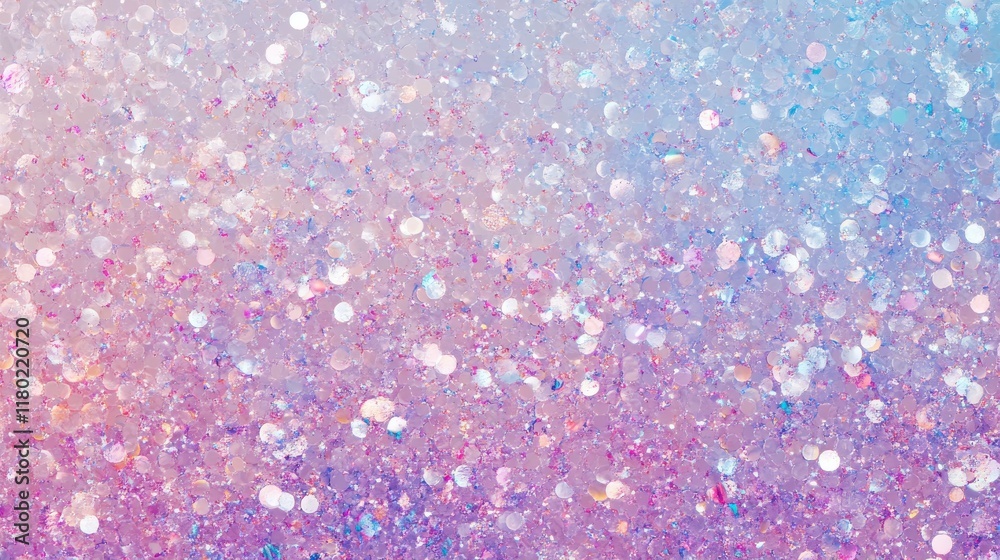 Obraz premium Stunning Iridescent Glitter Texture Background. A captivating pastel-colored glitter backdrop perfect for graphic design projects, social media posts, and more. A vibrant and eye-catching image.