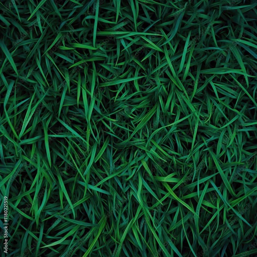 A detailed view of lush green grass A detailed view of lush green grass