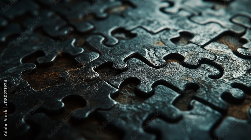 Front view of interlocking puzzle pieces with a soft-focus gradient background. Ideal for teamwork, problem-solving, and creativity concepts. Front view of interlocking puzzle pieces with a soft-focus gradient background. Ideal for teamwork, problem-solving, and creativity concepts.