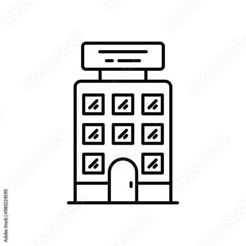 Hotel vector icon