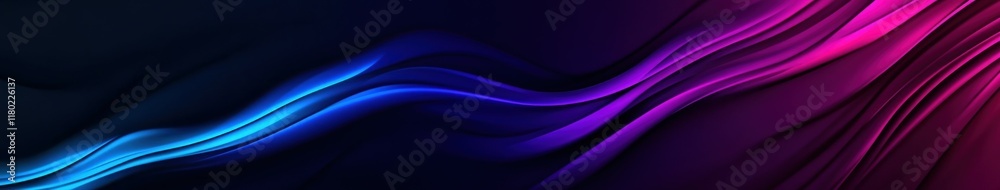 Obraz premium Colorful flowing waves create vibrant abstract background design