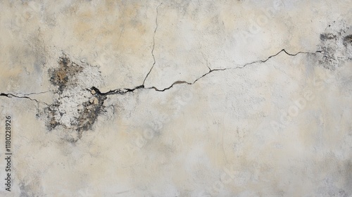 Aged Concrete Wall with Deep Cracks - A Timeless Architectural Texture