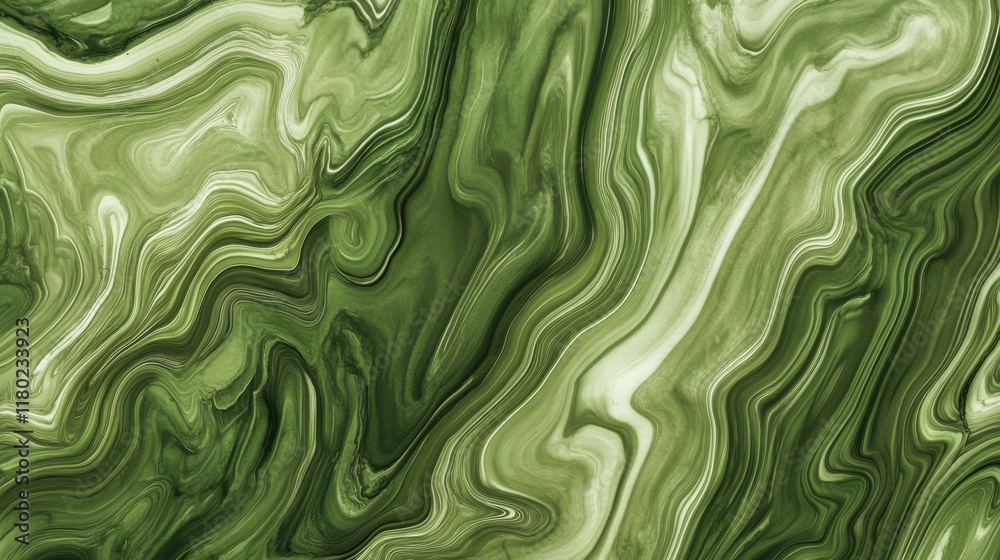 Stunning Abstract Green Marble Design: A Captivating Fluid Art Background Stunning Abstract Green Marble Design: A Captivating Fluid Art Background