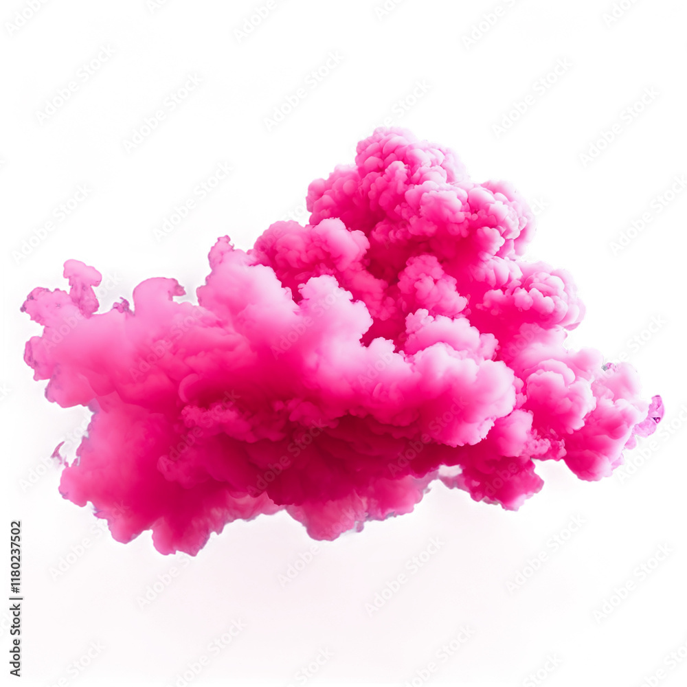Fototapeta premium magenta smoke isolated on transparent background