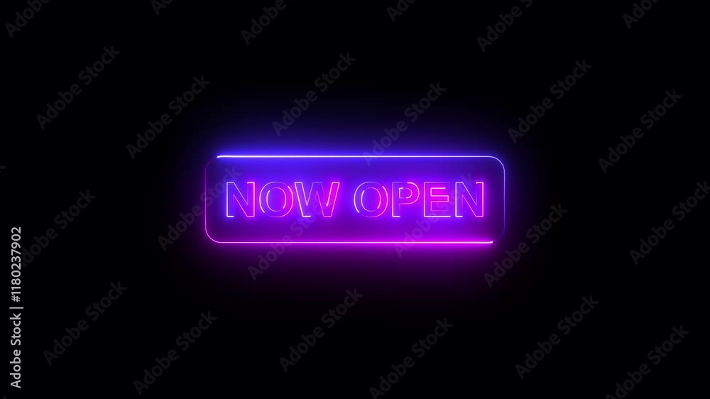 now open neon text motion with black background. now open neon text motion with black background.