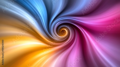Abstract swirling colorful vortex. (1)
