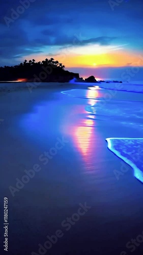 sunset on the sea