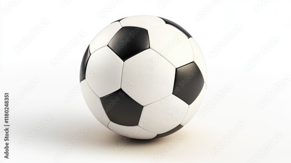 Soccer football ball isolated cutout on white background. 3d illustration. Soccer football ball isolated cutout on white background. 3d illustration.