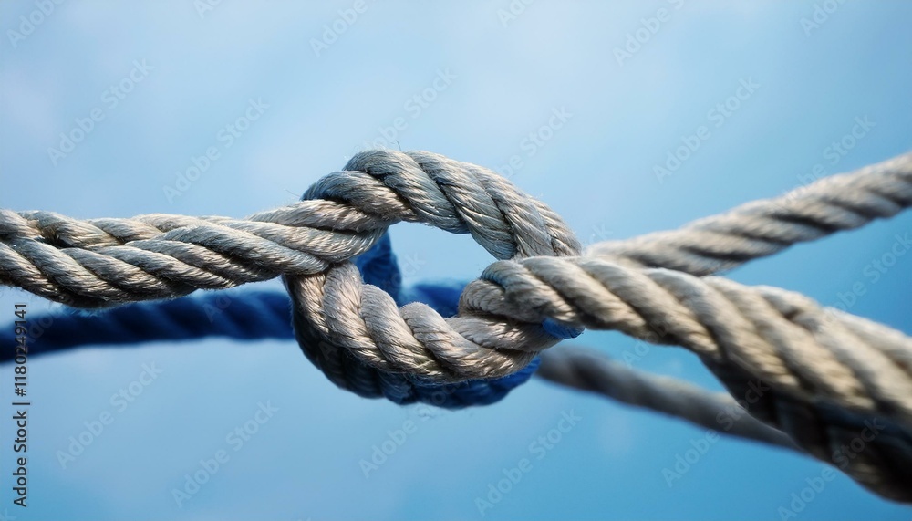 The tangled strings are neatly arranged and connected without any knots. The tangled strings are neatly arranged and connected without any knots.