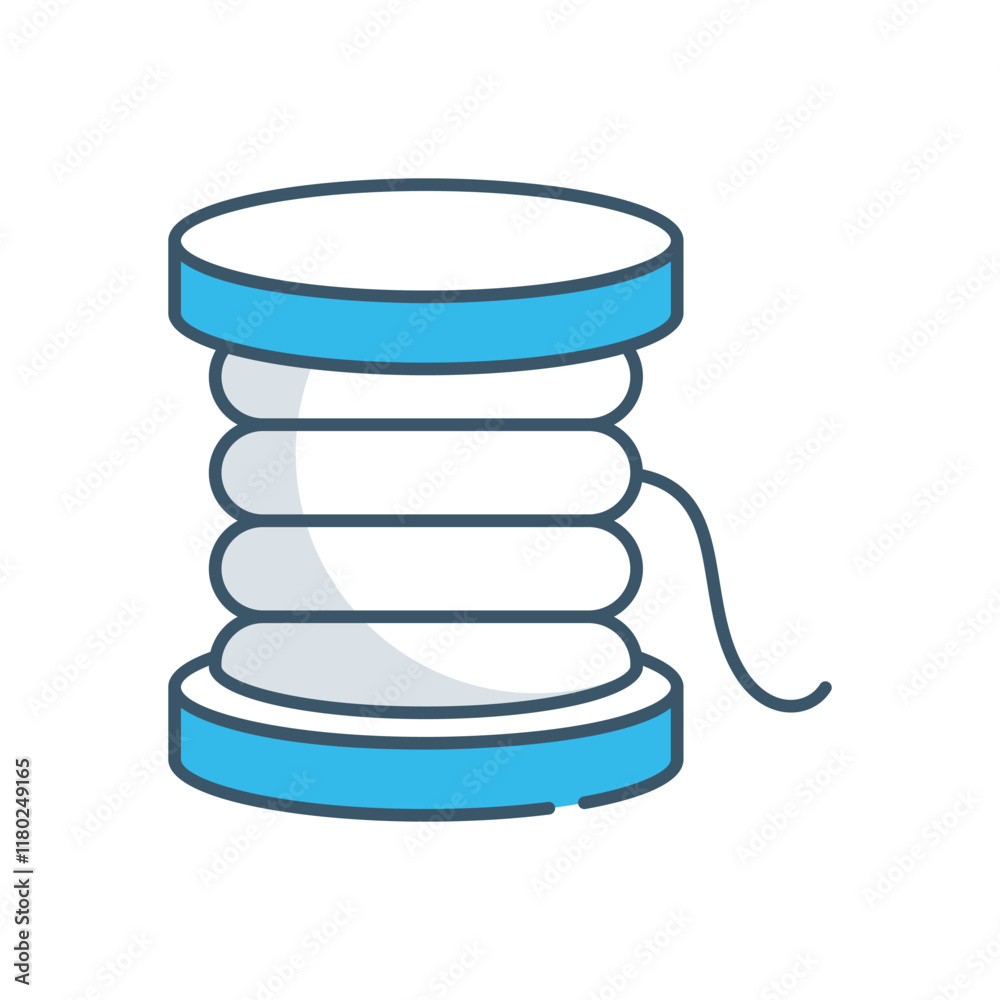 Spool of thread vector icon