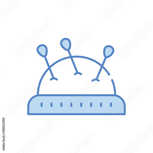 Pin cushion vector icon
