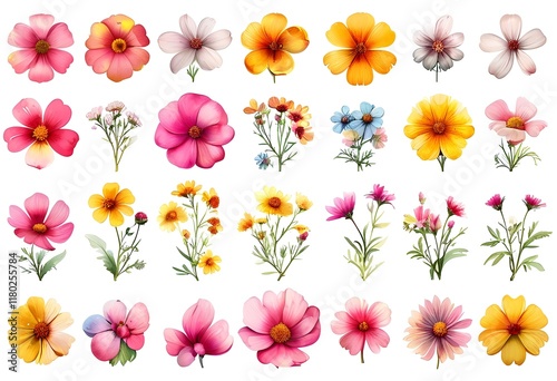 A vibrant collection of various flowers showcasing nature's diverse beauty and colors	