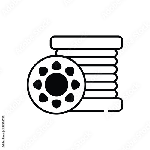 Bobbin vector icon