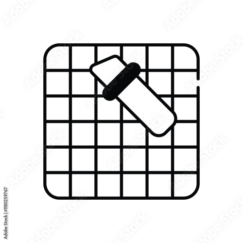 Cutting mat vector icon