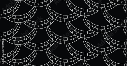 A Pattern of symmetrical arrangement of digitally rendered flowers, creating a striking and balanced design for fashion and décor.