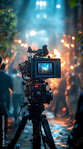 Exploring the intricacies futuristic movie creation photos photo