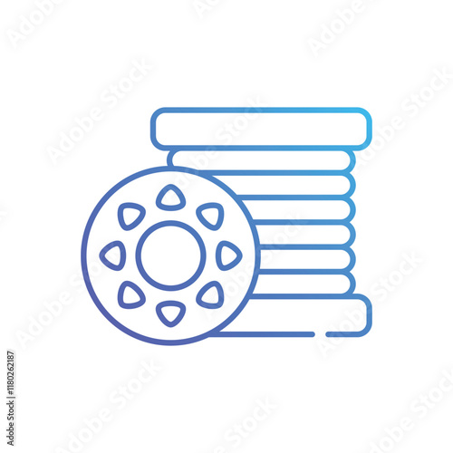 Bobbin vector icon