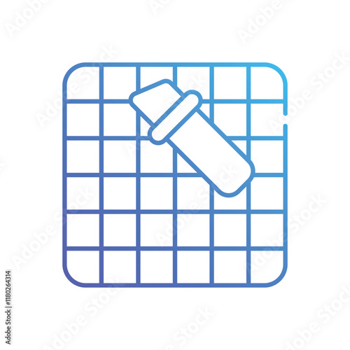 Cutting mat vector icon
