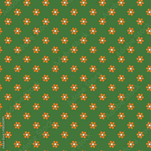 A seamless pattern of blooming summer flowers in vibrant colors, designed to bring warmth and energy to any project.