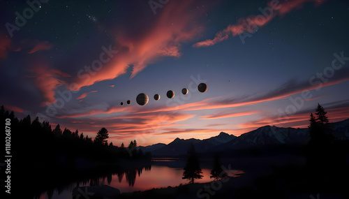 A rare celestial phenomenon Seven planets align in a dazzling evening sky, a cosmic parade to inspire wonder and awe in skywatchers worldwide
