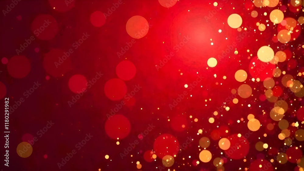 Abstract red background with bokeh lights. Copy space. Abstract red background with bokeh lights. Copy space.