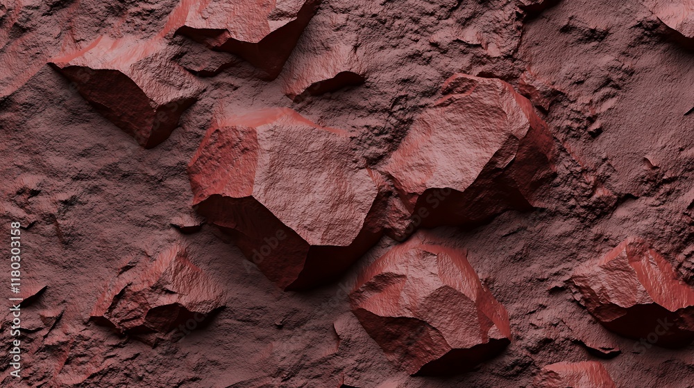 Fototapeta premium Abstract Red Rock Surface Texture Pattern