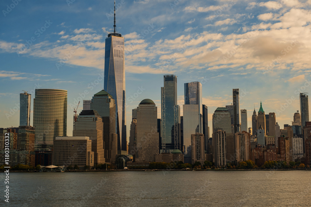 Obraz premium USA. New York City Landmarks. New York World Trade Center. New York skyline. New York City architecture.