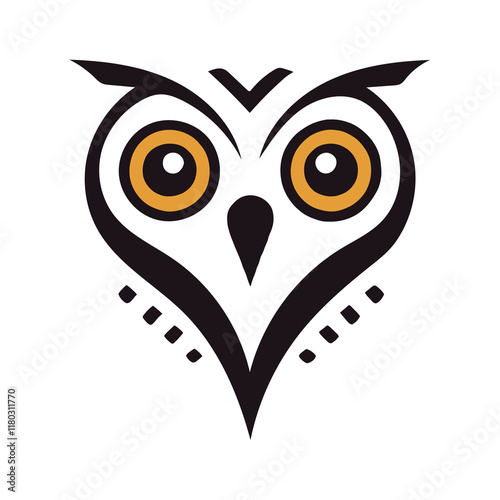 Owl shield logo design vector illustration, Owl logo icon shield wing creative modern design, Owl and shield logo template.