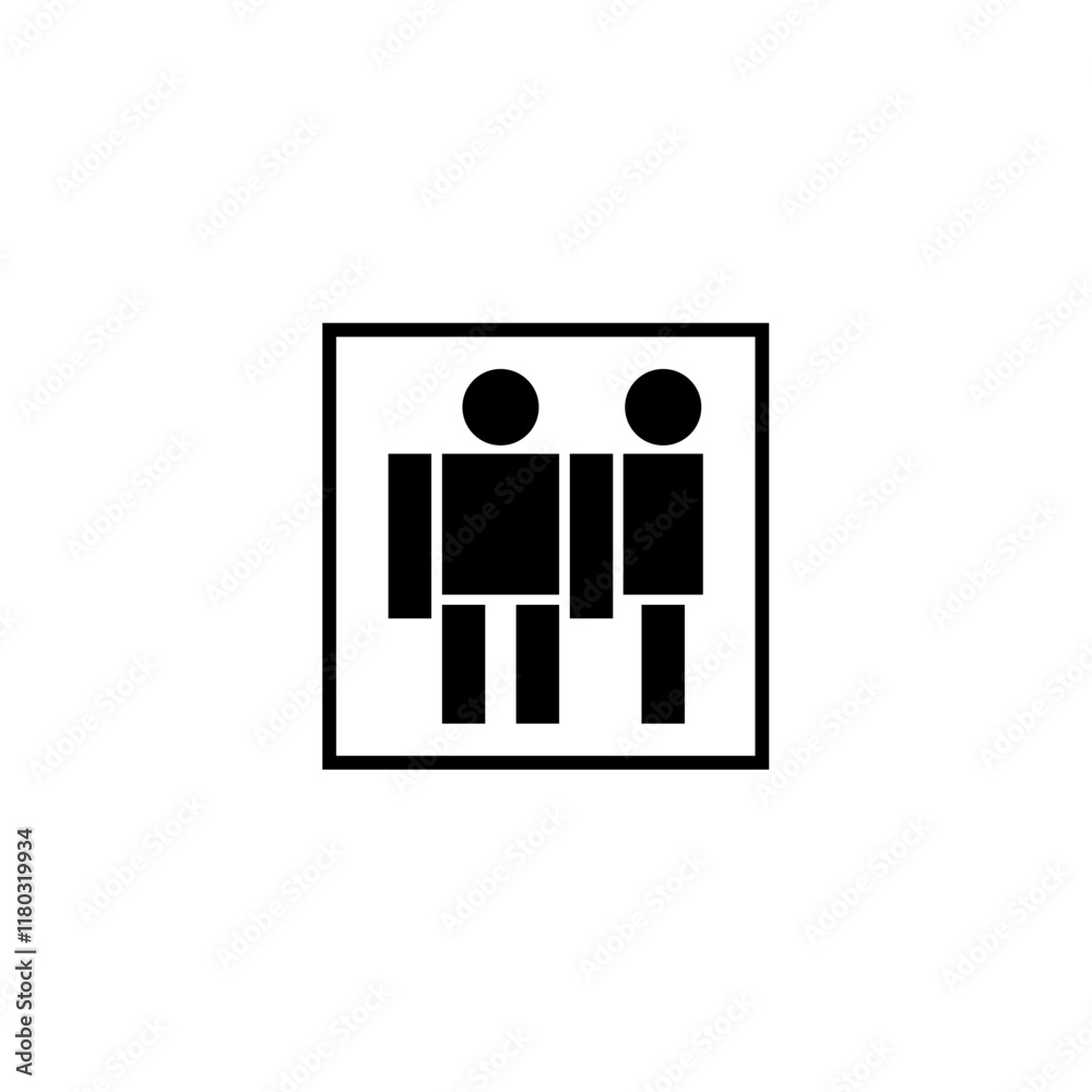 Fototapeta premium People Icon highlights diversity and inclusion, crafting a unified brand identity corporate image editable vector.