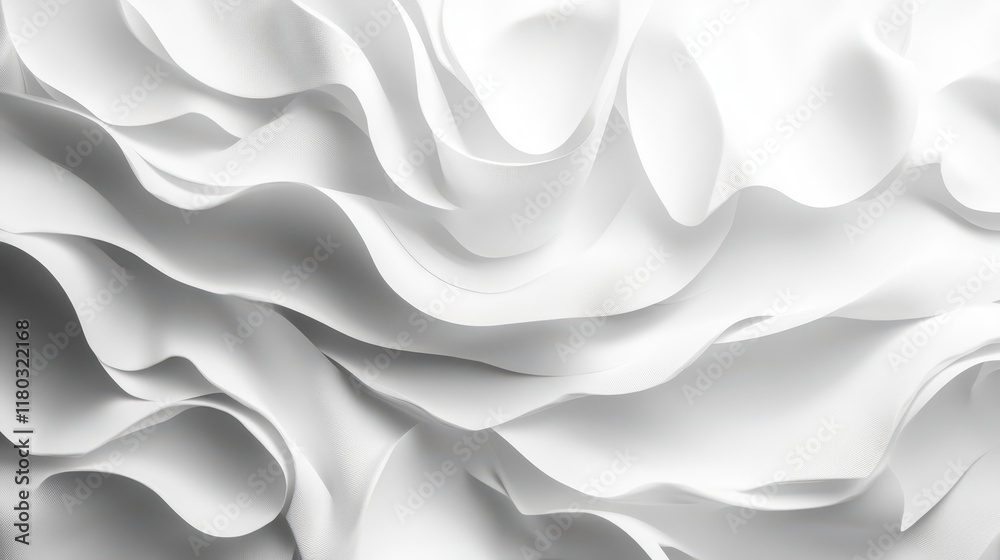 Fototapeta premium Abstract white monochrome background, for design brochure, website, flyer. Geometric white wallpaper for certificate, presentation, landing page