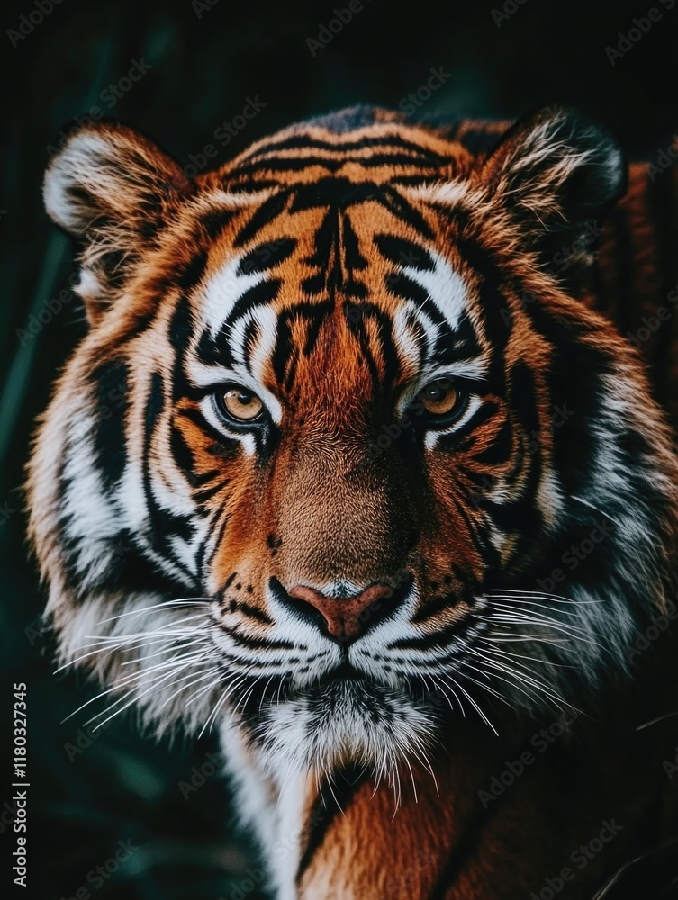 Fototapeta premium Tiger Face Close Up