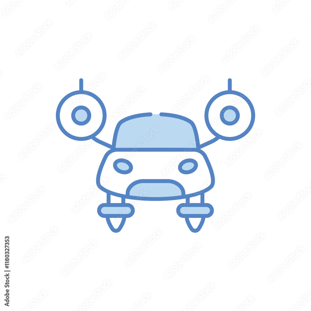 Flying Cars vector icon