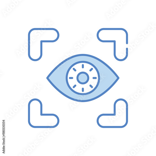 Ar contact lenses vector icon