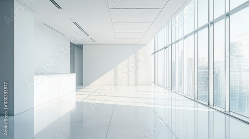 Wallpaper Mural Spacious White Co-Working Office Torontodigital.ca