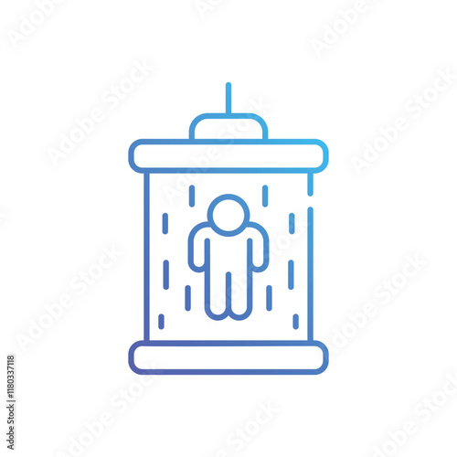 Teleportation  vector icon