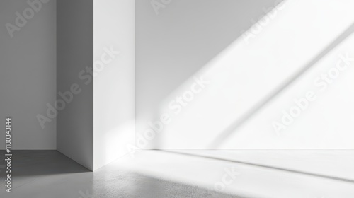 Wallpaper Mural White Wall Corner in Modern Firm Mockup Torontodigital.ca