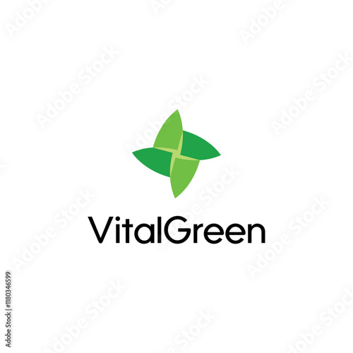 Vial Green Nature logo design captures eco-friendly vitality and sustainable innovation, available as an editable vector brand identity.