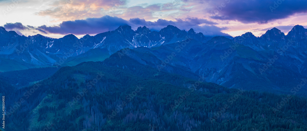 Spectacular landscape on Italian Alps Mountain Dolomite at Falcade