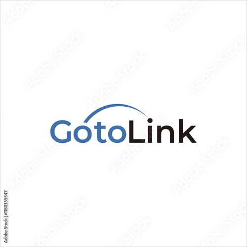 internet company logo , letter go to link server  vector  