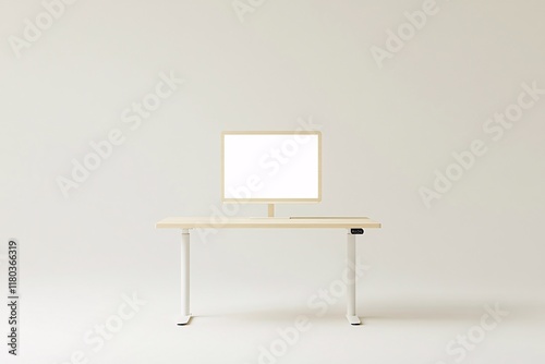Scandinavian-Inspired Office Desk with Height Adjustment Feature