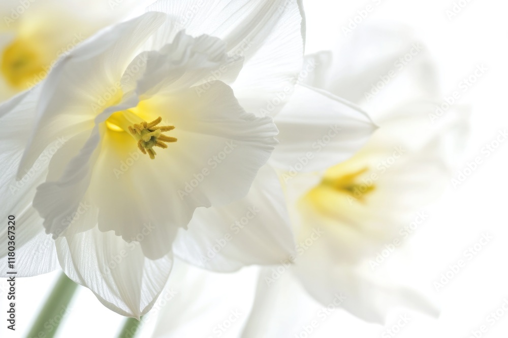 Fototapeta premium A detailed view of a cluster of white flowers