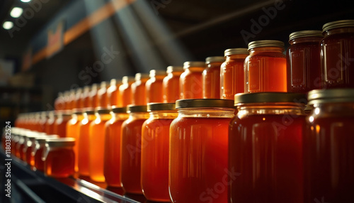 Golden Jars of Honey on Supermarket Shelves: A Sweet Perspective