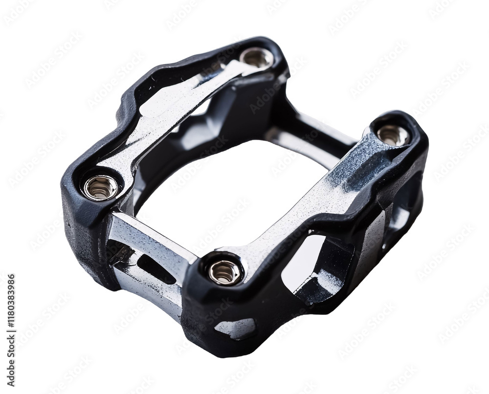 Mountain Bike Pedal Spacer for Proper Pedal Alignment - Isolated on White Background Mountain Bike Pedal Spacer for Proper Pedal Alignment - Isolated on White Background